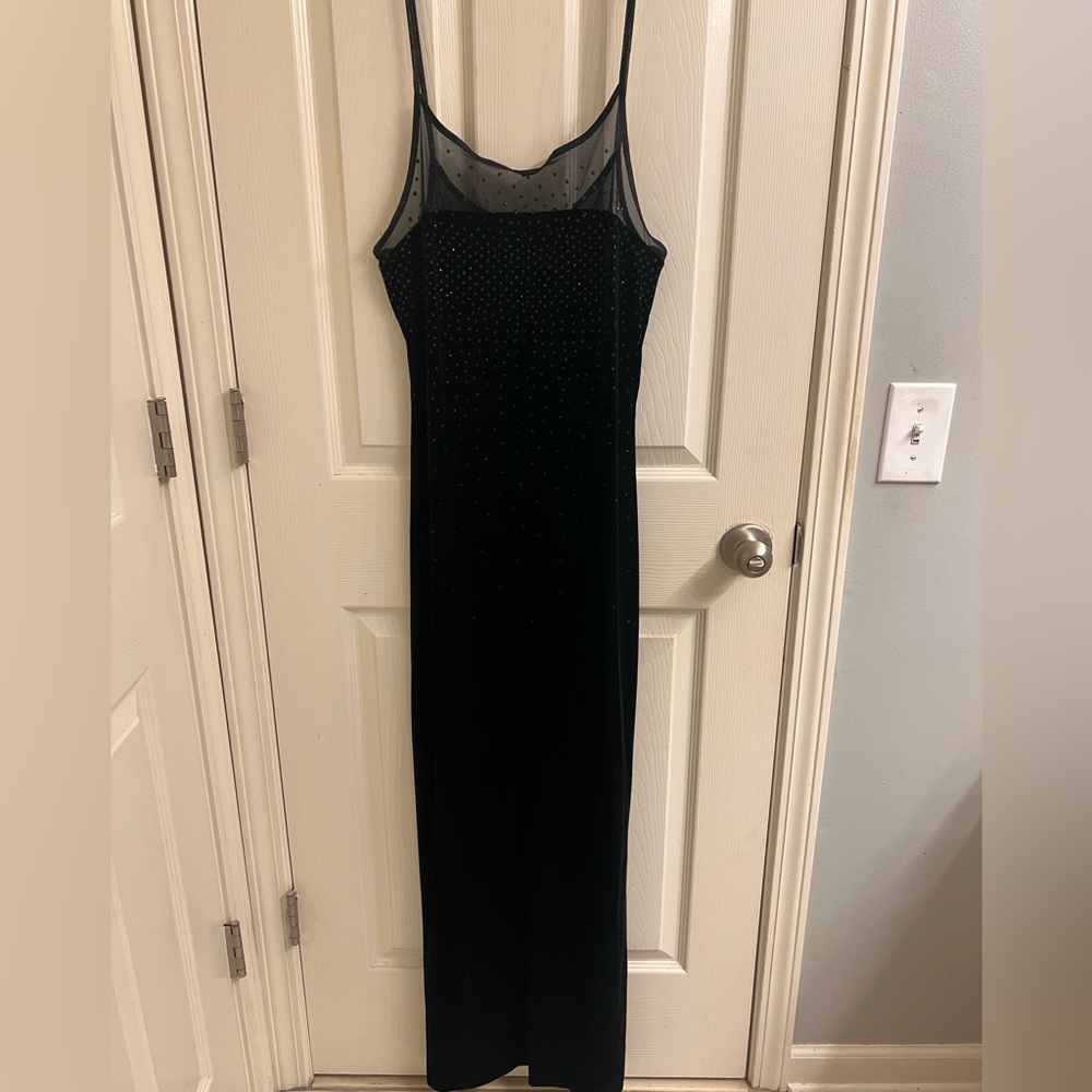 Jump Black Spaghetti Strap Maxi Dress